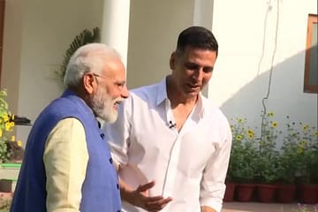 pm modi answers to akshay kumar question on healthy life