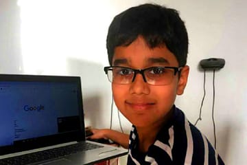 9 years old boy vyom made health app at google play store