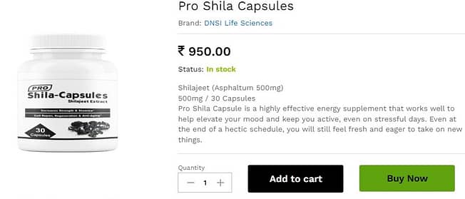 Shilajeet Capsules